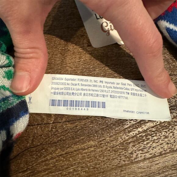 NEW FOREVER 21 Ugly Christmas Sweater "Snow Cool" Fair Isle Red Green Blue Soft - Picture 13 of 16